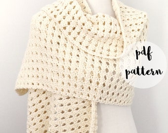 PDF Crochet Pattern-French Buttercream Shawl