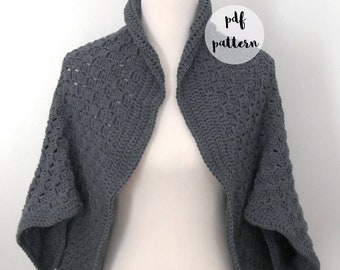 PDF Crochet Pattern-Cozy Easy Crochet Cocoon Cardigan