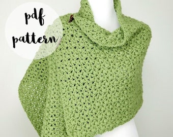 PDF Crochet Pattern-Fiddlehead Shawl