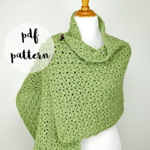 PDF Crochet Pattern-Fiddlehead Shawl