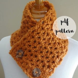 PDF Crochet Pattern-Butternut Squash Neck Warmer