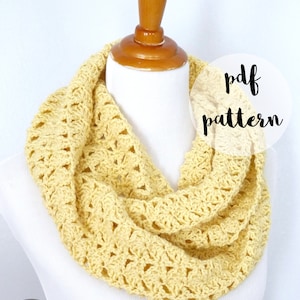 PDF Crochet Pattern-Lemon Tree Infinity Scarf
