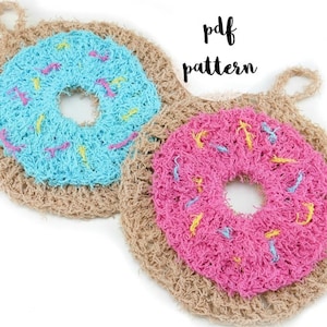 PDF Crochet Pattern-Donut Scrubbies