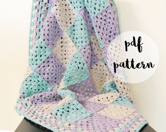 PDF Crochet Pattern-festive Grannies Garland - Etsy