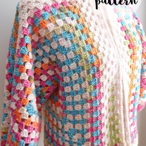 PDF Crochet Pattern-Art Class Cardi image 4