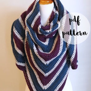 PDF Crochet Pattern-Nordic Spruce Shawl