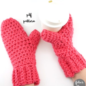 PDF Crochet Pattern-Quick Gift Crochet Mittens image 3