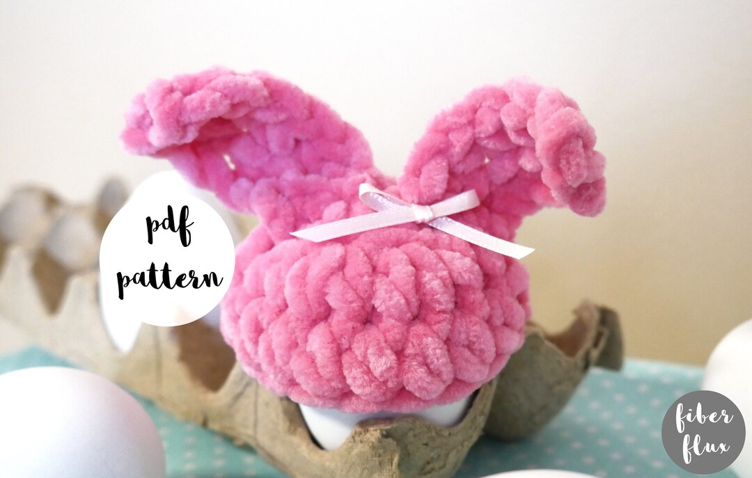 PDF Crochet Patternbunny Egg Hats Etsy