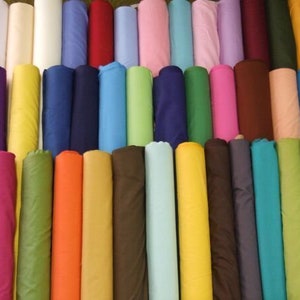 Plain Poly cotton Fabric 65+ Colors PolyCotton Dress Craft Color Craft Material Dressmaking 112cm / 44"