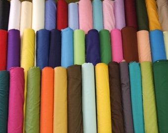 Plain Poly cotton Fabric 65+ Colors PolyCotton Dress Craft Color Craft Material Dressmaking 112cm / 44"