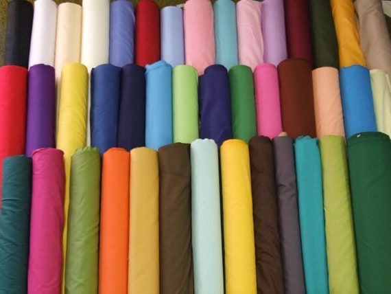 Plain Poly Cotton Fabric 65 Colors Polycotton Dress Craft Color