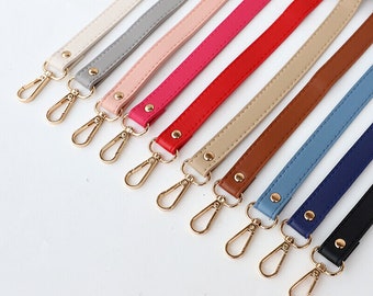 New 138cm Long Faux Leather Shoulder Bag Accessories Strap DIY Purse Handle Adjustable Crossbody Handbag Belt Replacement Belt with Clasp