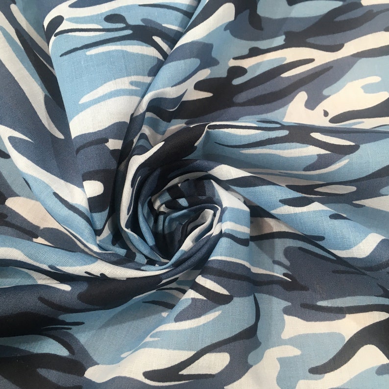 Camouflage Polycotton Poplin Fabric Material Desert Camouflage Dressmaking Shirts Clothes Crafts Camouflage Fabric image 7