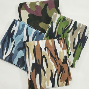 Camouflage Polycotton Poplin Fabric Material Desert Camouflage Dressmaking Shirts Clothes Crafts Camouflage Fabric image 1