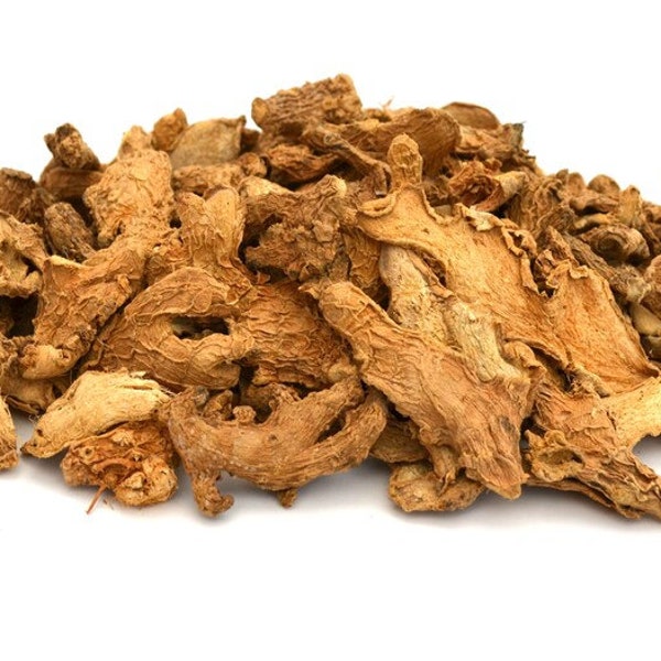 Sliced Dried Ginger Roots Coarse Cut- Authentic Indian Cooking spices Herbs and Spices within the UK by Balsara's Online