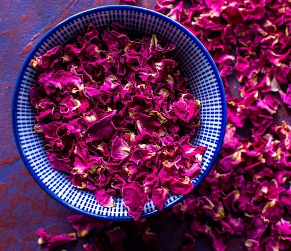 Petali di rosa essiccati commestibili biologici Petali di fiori