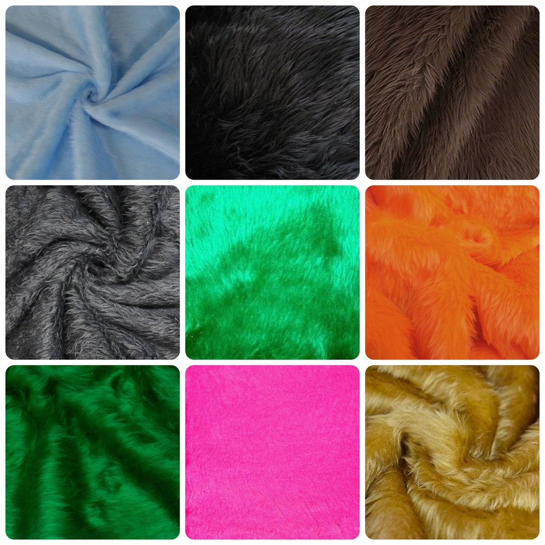 Plain Faux Fur Soft Faux Fur ,ideal for Patchwork, Quilting, Sewing and