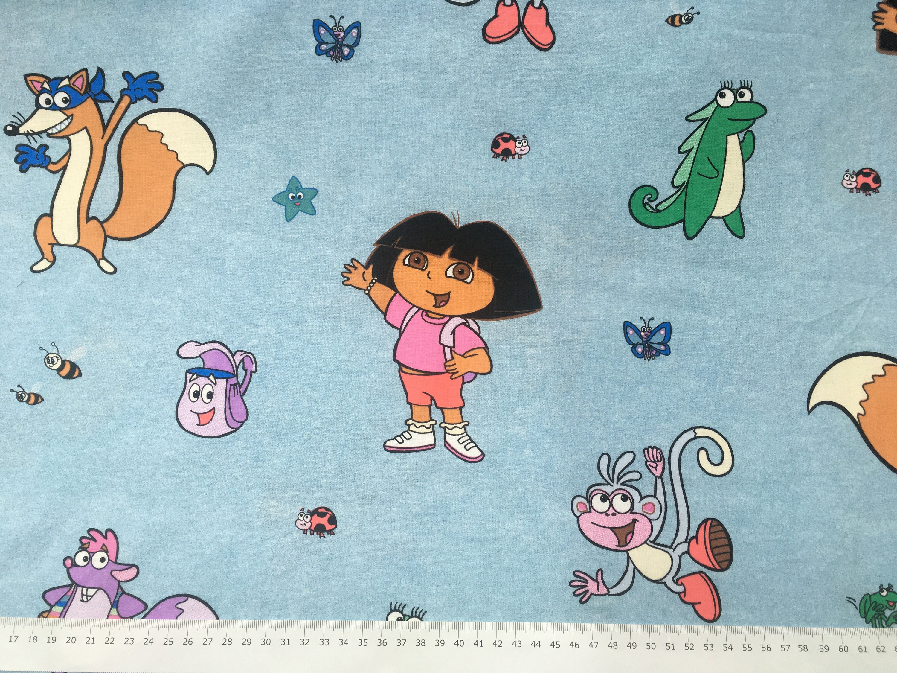 Licensed Printed Fabric dora the Explorer 100 Cotton Curtain Etsy