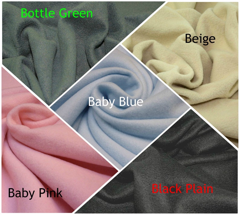 Plain Anti Pill Fleece Fabric Super Soft Material Anti Pill Etsy