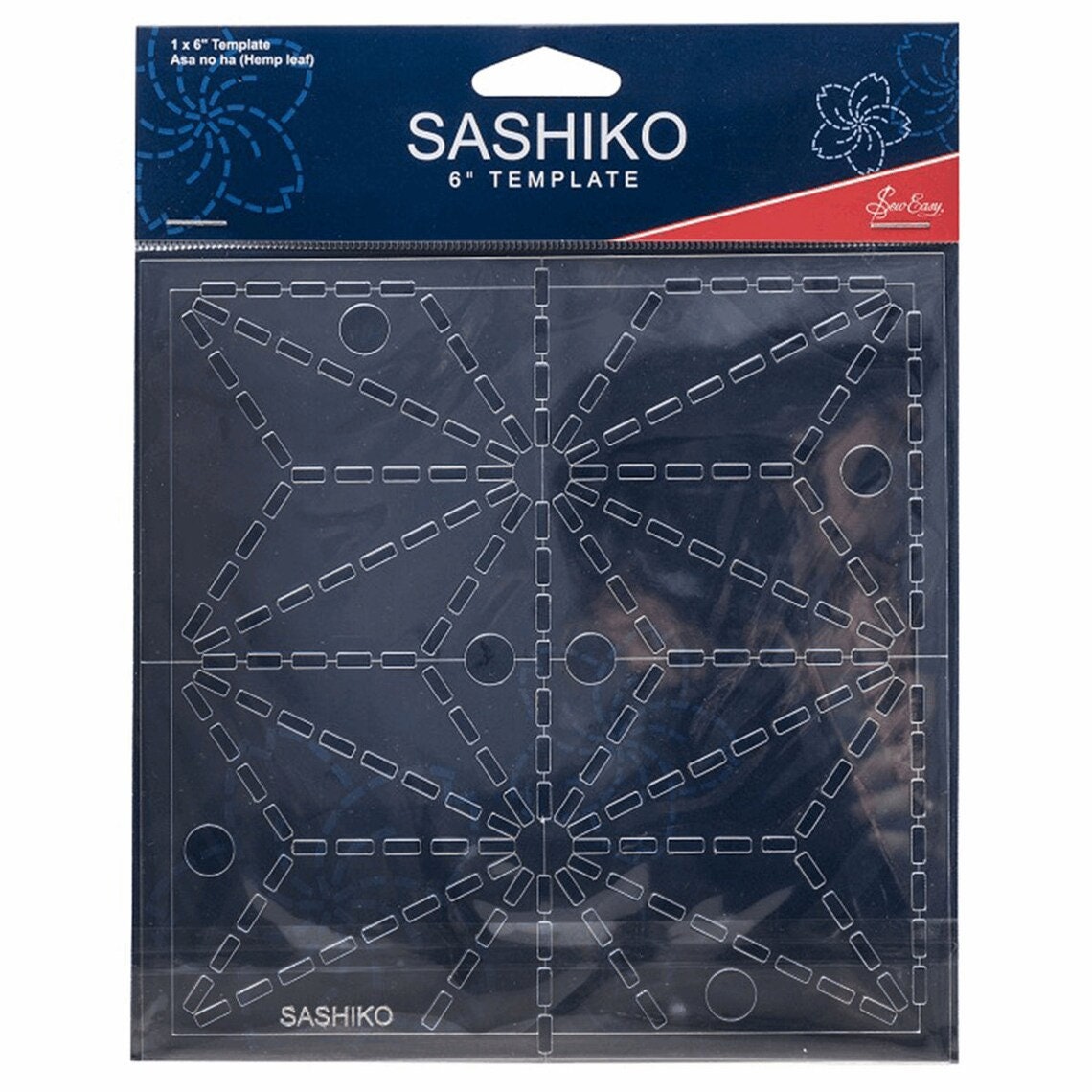 Quilting Creations Mini Sashiko Fan, Hexagon, Parquetry Sashiko template  stencil pattern
