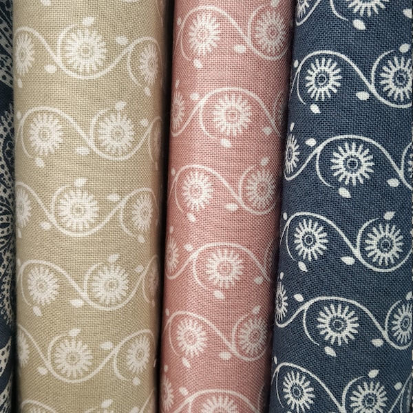 Gutermann Fabric "Marrakech" Ring a Roses 100% Baumwolle Gänseblümchen Bedruckter Stoff Kleid und Handwerk Herstellung Stoffe