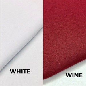 100% pur coton uni uni couleur tissu artisanal 150 cm de large tissu en coton image 9