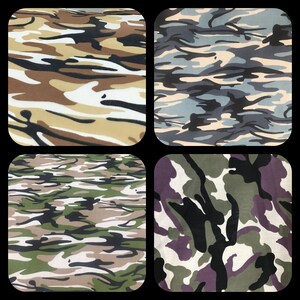 Camouflage Polycotton Poplin Fabric Material Desert Camouflage Dressmaking Shirts Clothes Crafts Camouflage Fabric image 2