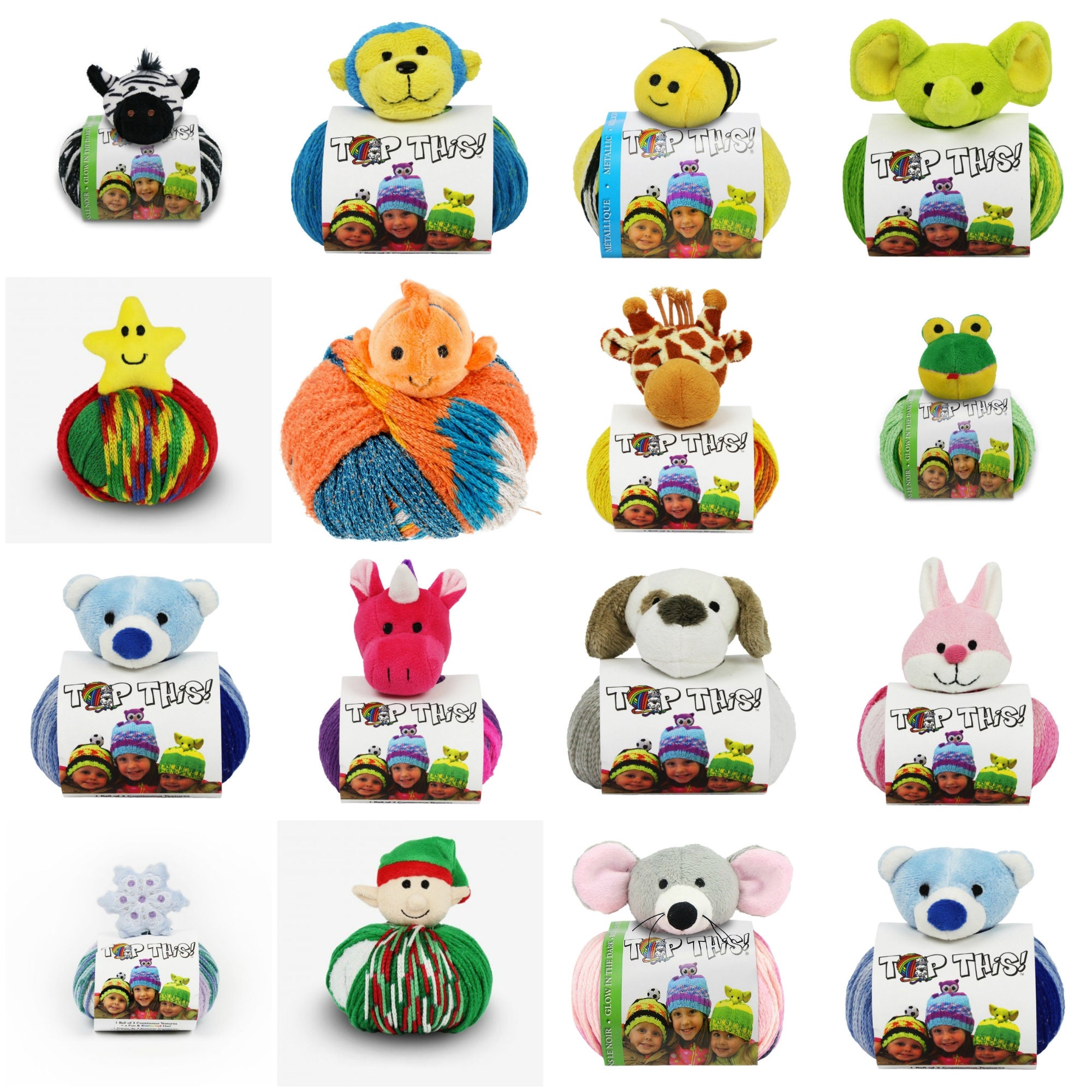 Bear DMC Top This Hat Yarn Knitting Characters Toppers Animals Birds  Christmas Novelty - Etsy