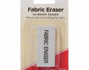 Sew Easy Fabric Eraser - Kein Verschmieren Radiergummi, der leichte Bleistiftmarkierungen vom Stoff entfernt.