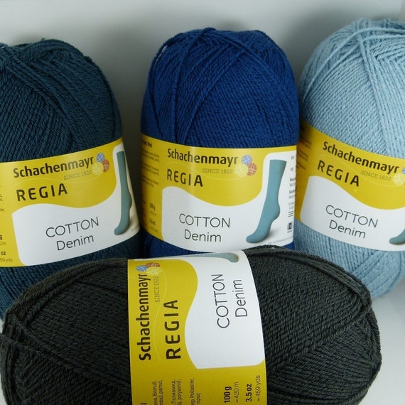 Schachenmayr Regia Cotton Denim Sock Yarn 100 Grams 