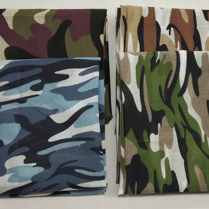 Camouflage Polycotton Poplin Fabric Material Desert Camouflage Dressmaking Shirts Clothes Crafts Camouflage Fabric image 9