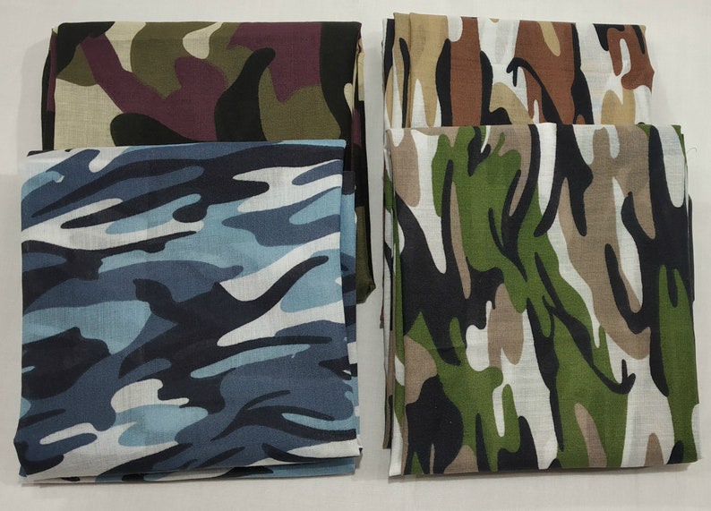 Camouflage Polycotton Poplin Fabric Material Desert Camouflage Dressmaking Shirts Clothes Crafts Camouflage Fabric image 9