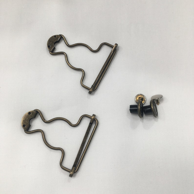 Trimming Shop Metal Dungaree Buckles Clip Fasteners for Suspender, Hand