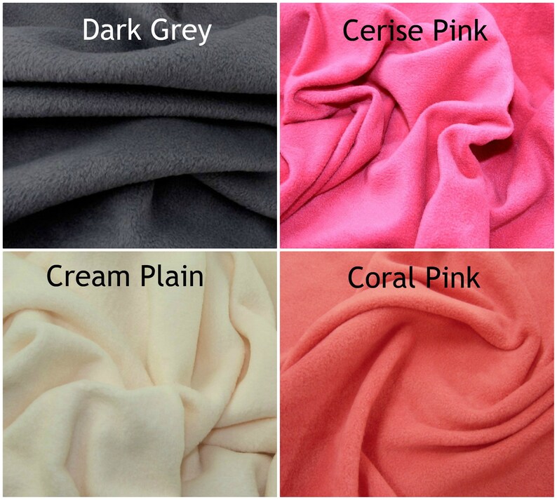 Plain Anti Pill Fleece Fabric Super Soft Material Anti Pill Etsy