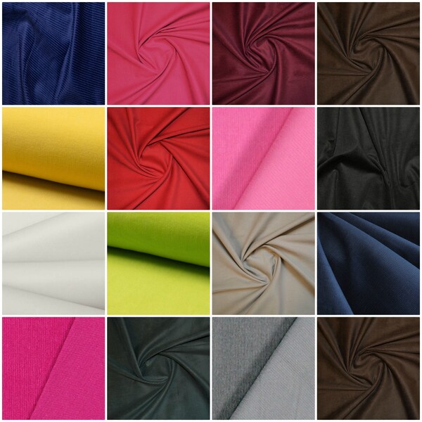 Corduroy Italian 100% Cotton Needle Cord Tissé Corduroy Fabric Soft Upholstery Couture