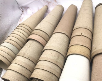 Cardboard Yarn Cones, Big Size Old Stock Yarn Cones, Craft Cones, Thread Cones for tufting Decorations Decoupage SIZE 2