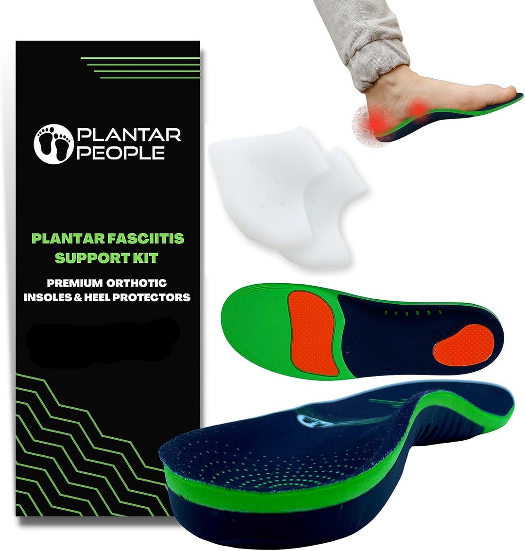 Plantar People Orthotic Insoles Full Length With Arch Supports Silicone Heel Pads Metatarsal and Heel Cushion for Plantar Fasciitis Treat Etsy UK