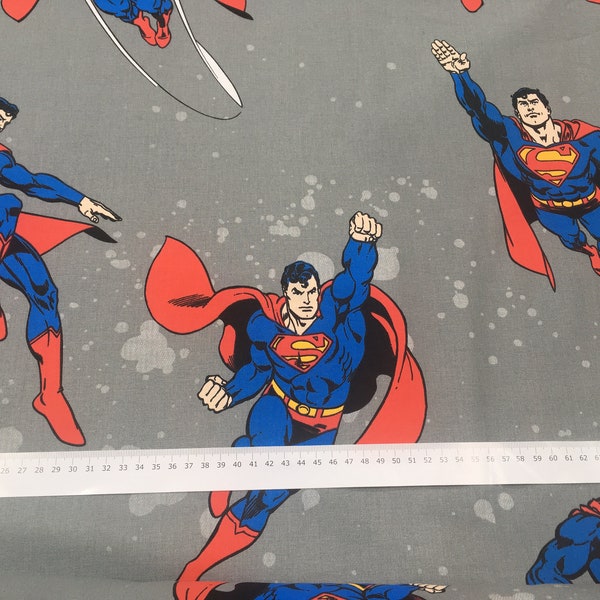 100% Cotton Fabric Licensed Disney Cartoon Prints Superman character Quilting Curtain Dressmaking Patchwork 140cm wide