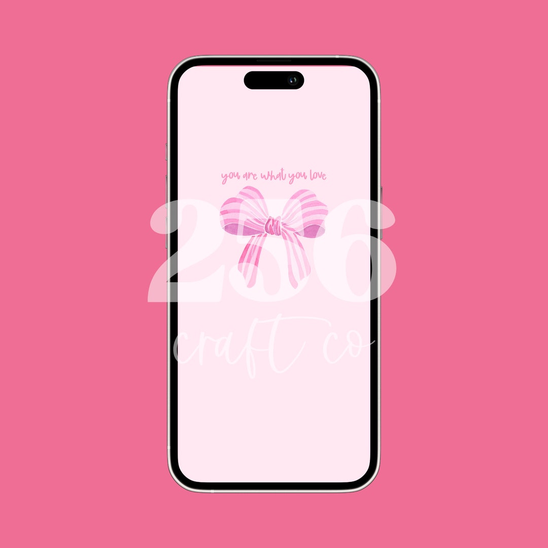 Bow Wallpaper Digital Download, iPhone Wallpaper, Phone Wallpaper