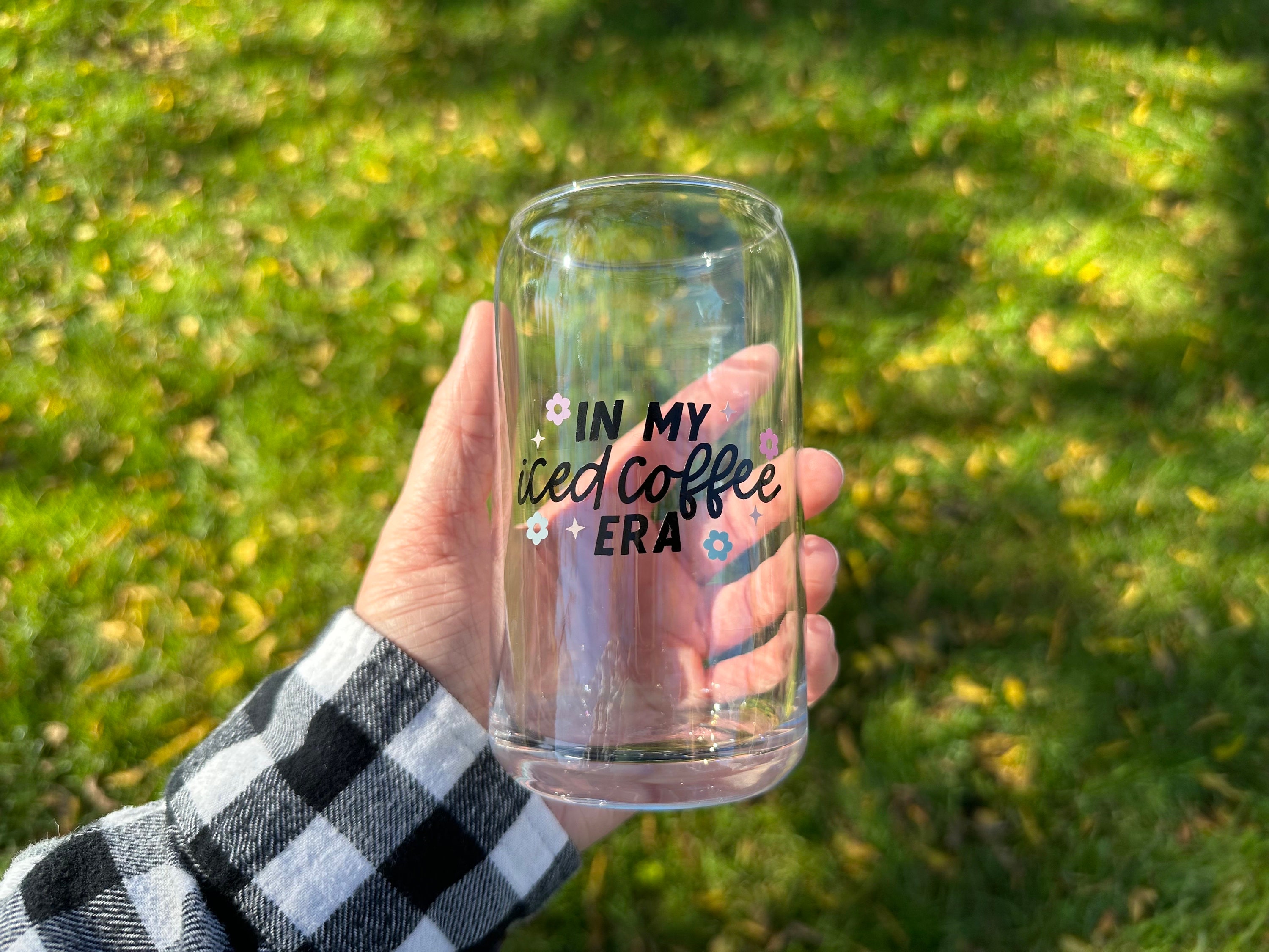 In My Iced Coffee Era 16oz Glass Cup