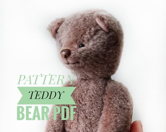 Scarica il PDF del modello di giocattolo per orsacchiotti da cucire. Modello di orsetto di memoria. Crea orsetti OOAK
