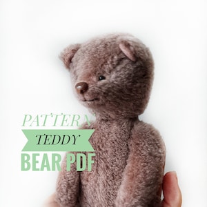 Sewing Teddy Bear Toy Pattern PDF Download. Memory Bear Pattern. Make OOAK Bears