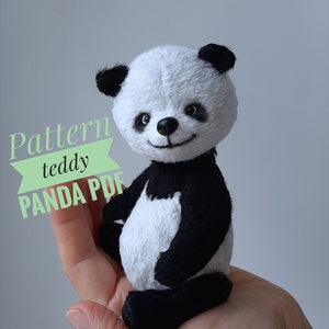 Stuffed Teddy Bear Panda Sewing Pattern Download PDF