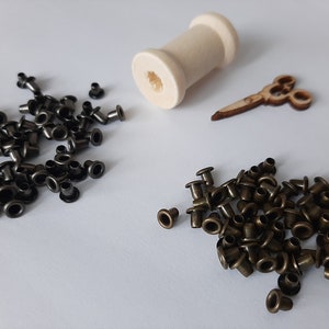 Mini Eyelet Grommets 2mm 10 pcs Sewing Craft Doll Clothes Making Supply Accessories Blythe Barbie BJD Doll Shoes Making