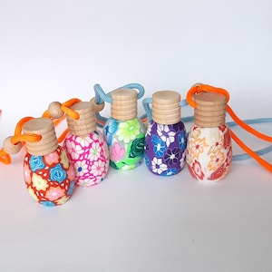 Mini Glass Bottles Charm With Cork, Color Decorative Storage Pendant