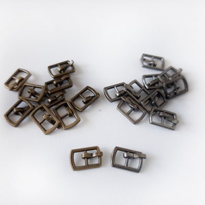 5 pcs Tiny Mini Buckles 4.5 mm Inner Diametr Doll Sewing Projects Craft Supply, Doll Clothes Making