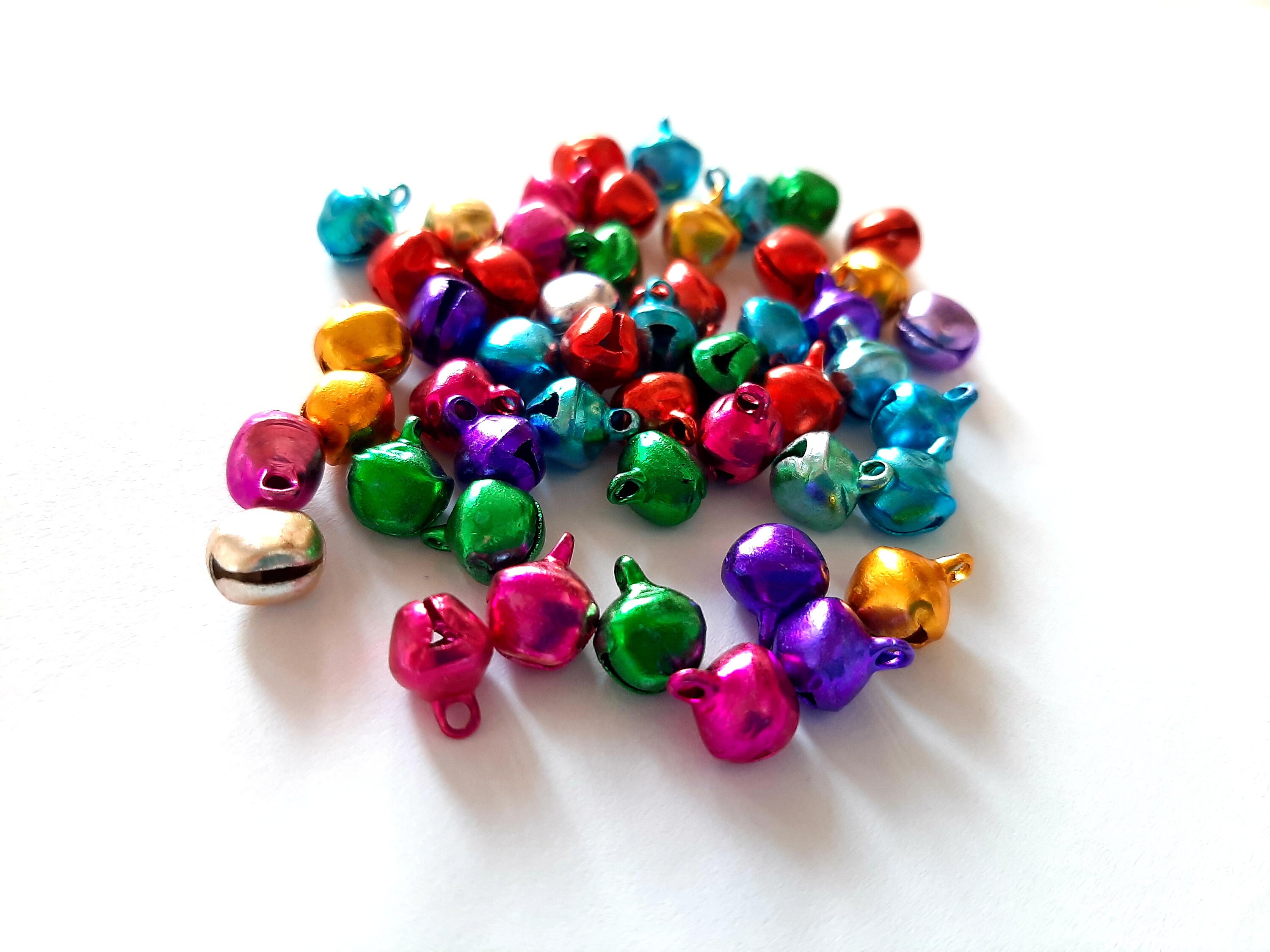 Colored Jingle Bells Small Charm 6mm/8 mm Craft Bells | Etsy