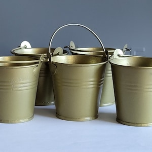 Metal Pail Craft Supply 1,97 inch Decor Blank Pails Mini Bucket Floral Arranging Buckets Gardening