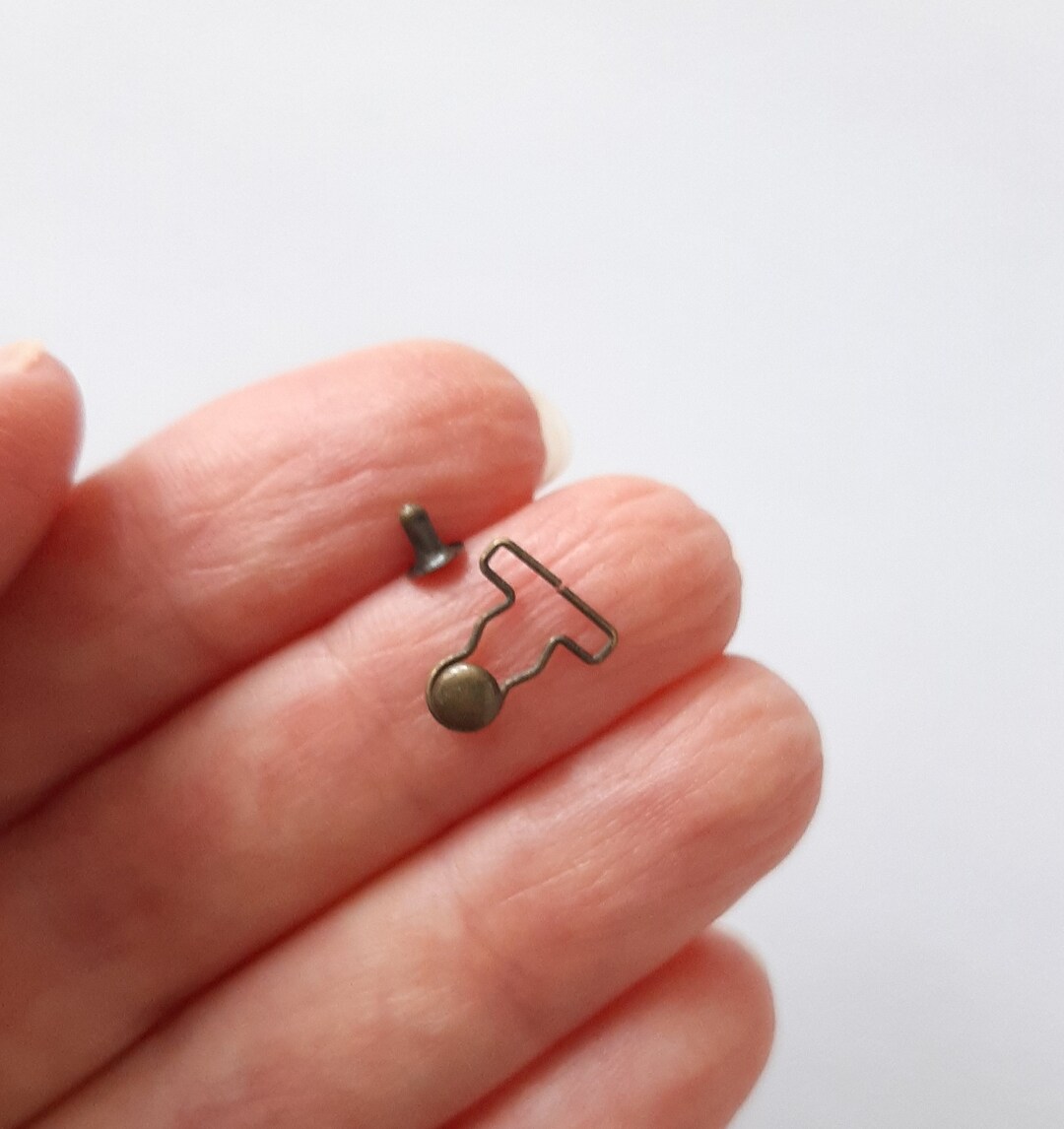 Small Overall Buckles and Studs 9 Mm Sewing Craft Doll Clothes Making