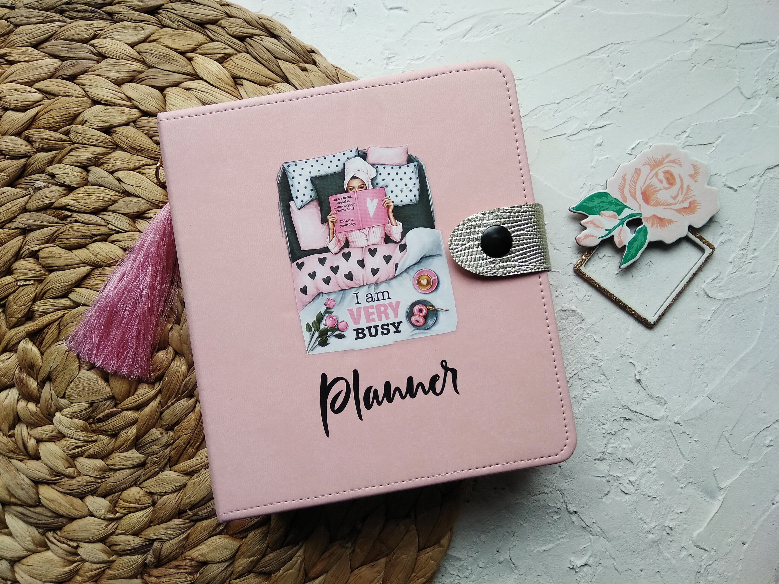 Handmade planner cover A6 binder 2 ring binder a6 2021 Etsy